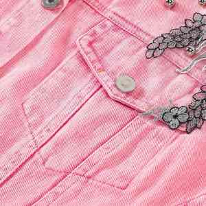 Chaqueta de Mezclilla para Hombre de Alta Calidad con Pedrería, Manga Larga, Informal, Venta al por Mayor y Personalizable - Product Image 3