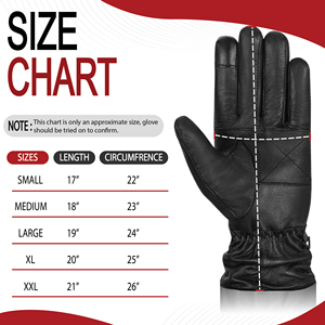 Premium Soft Winter Leather Club Casual Outdoor <b>Touchscreen</b> Thermal <b>Gloves</b> Eco-Friendly Cashmere Lining Men OEM ODM Factory - Product Image 6
