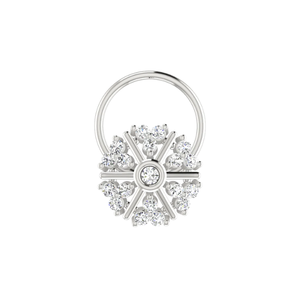 SOLITAIREKART 0.1 Carat VS-SI Clarity Brilliant HI Color Diamond Nose Pin Fine Piercing Jewelry - Product Image 3
