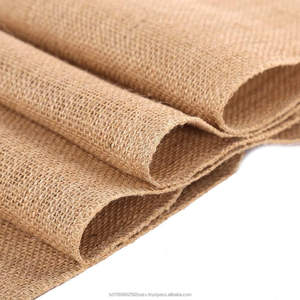 Camino de Mesa de Arpillera de 12 Pulgadas por 50 Yardas, Yute Natural, Geotextil Ecológico, Tela para Manualidades, Bordes Cosidos, Estilo Rústico Campestre - Product Image 4