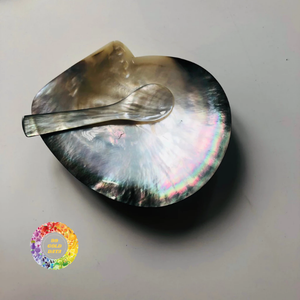 Offre Spéciale – Assiette Ronde Artisanale en Nacre Naturelle Écologique Polie, Plat de Présentation pour Caviar et Coquillages - Product Image 1