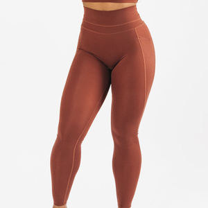 Plus Size High Waist Full Length Yoga <b>Leggings</b> With Flame Logo Print <b>Ruched</b> Butt Pockets Four-Way Stretch Spandex Polyester - Product Image 5