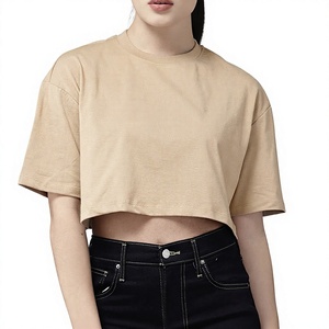 Camisetas Cortas de Verano para Mujer, Transpirables, 100% Algodón, de Secado Rápido, Personalizables OEM, Manga Corta 2026, Gran Venta - Product Image 1