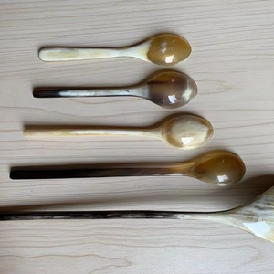Wholesale Customized Highly Polished and Best Quality Handcrafted Natural Horn Spoon for Home Hotel and Restaurants From India - Product Image 1