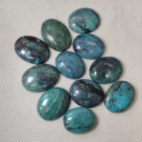 Turquesa Natural Octogonal Cabujón 20x30mm Piedra Preciosa Suelta Geométrica de Fondo Plano Pulido para Fabricación de Joyas/Servicio de Muestras