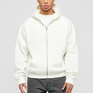 Sudadera con capucha vintage para hombre, personalizada, con cremallera, ojales y cordones, venta al por mayor de fábrica - Product Image 3