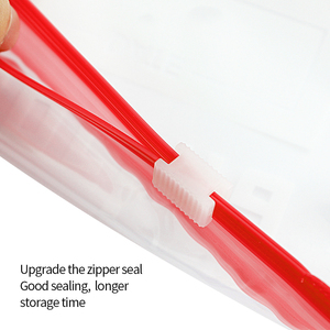 Sacs refermables en PE thermosoudables de qualité alimentaire, durables et étanches, avec fermeture à glissière, pour la conservation des aliments au congélateur - Product Image 3