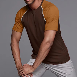 T-shirt '' SOSH 4 '' pour homme, manches raglan contrastées, col rond classique - Product Image 1