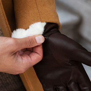 Style High Quality New Simple Unisex Waterproof Non-Slip And Comfortable Genuine Leather Driving <b>Gloves</b> Fashion Hand Wear - Product Image 5