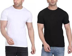 เสื้อยืดคอกลมผ้าโพลีคอตตอนคุณภาพระดับโลกสำหรับผู้ชาย สีพื้นเรียบๆ แบบเรียบง่าย ผลิตตามสั่ง ขายส่ง มีจำหน่ายแล้ว - Product Image 3
