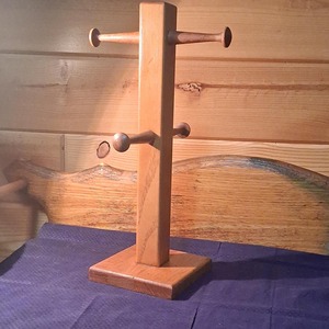 Bamboo Mug Tree Wooden Cup Holder <b>Stand</b> Rack Kitchen Storage Organizer Coffee <b>Tea</b> Drinkware Display Restaurant House Accessories - Product Image 3