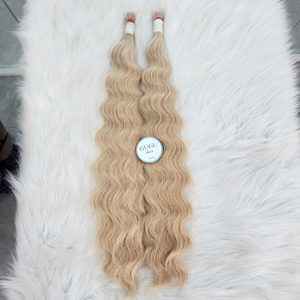 Extensiones de Cabello Vietnamita 100% Virgen al por Mayor, Cabello a Granel Estilo Ondulado Profundo de 24 Pulgadas, Cabello Crudo con Cutícula Completa - Product Image 1