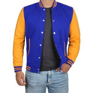 Unisex All Wool Winter Lettermen Varsity Jacket Wholesale Custom Plain Chenille Embroidery Jacket For <b>Man</b> - Product Image 1