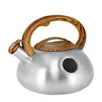 Bouilloire à eau sifflante en métal de haute qualité de 3.0 litres conception de dessus de poêle à fond unique pour le thé et le soudage bouilloire à thé de qualité supérieure