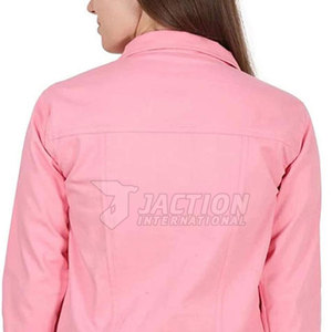 Veste en jean confortable, respirante et légère, de qualité supérieure, en promotion, avec boutons dissimulés, pour femme, fabriquée au Pakistan - Product Image 5