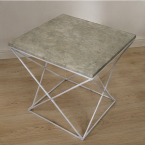 Mesa de Centro Moderna con Tapa de Mármol y Estructura Metálica, Mueble Decorativo para Sala de Estar Estilo Mid-Century - Product Image 5
