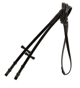 Riendas de cuero italiano con revestimiento de goma para deportes ecuestres profesionales - Product Image 3