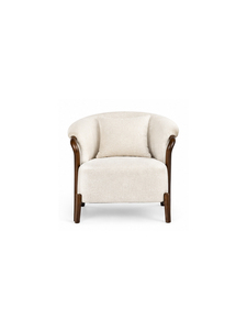 Modern <b>Leather</b> Upholstered Lounge <b>Chair</b> with Solid Wood Frame Mid Century Armchair for Home Living Room Hotel Furniture - Product Image 1
