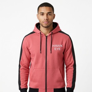 Fournisseur de sweats à capuche personnalisés avec logo, 350g, 100% coton, fermeture éclair intégrale, polaire, hiver, coupe ample, décontracté, streetwear, oversize, blanc, pour hommes - Product Image 1
