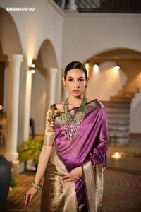 Premium Collection Festival Wear Khadi Raw Silk with Traditional Painted Madhubani Pallu & Zari Border Saree-Blouse Saree <b>Love</b> - Product Image 5