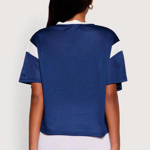 Camiseta Deportiva Personalizada para Mujer, Estilo Urbano, Sublimada, de Fútbol Americano, de Secado Rápido, con Malla, Etiqueta Privada OEM - Product Image 3