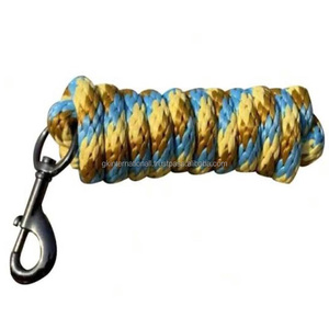 Cuerda de plomo de caballo multicolor cuerda de plomo de algodón PP hecha a mano para caballos - Product Image 5