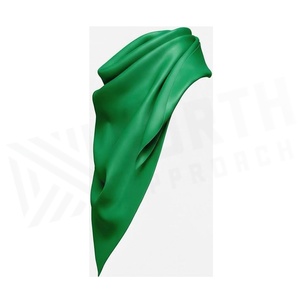 NORTH APPROACH <b>Green</b> Square <b>Silk</b> Scarf Letter Print Elegant Multi-Functional Fashion Accessory All Seasons Unisex - Product Image 3