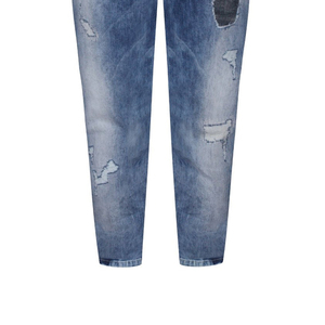 Pantalones vaqueros holgados y apilados para hombre con bajo MOQ, novedad 2026, logotipo personalizado, pantalones vaqueros holgados de ajuste relajado para hombre - Product Image 6