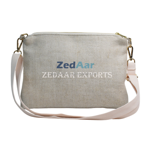 Unisex Linen <b>Purse</b> Adjustable Shoulder <b>Crossbody</b> Chain Embroidery Zip Decoration Wholesale Fashion for Autumn Spring Winter - Product Image 4