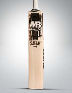 ไม้คริกเก็ต MB Malik Gold Platinum Edition รุ่นทนทาน น้ำหนักเบา ทำจากไม้ Willow อังกฤษ ผลิตในปากีสถาน หุ้มพลาสติก ดีไซน์หรูหรา สำหรับการแข่งขัน - Product Image 4