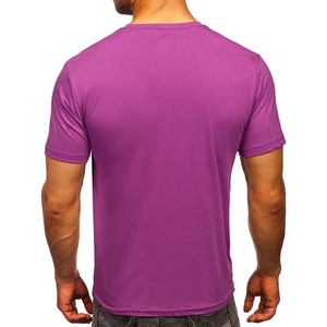 Camisetas de Hombre de Algodón y Poliéster de 220g, Tallas Grandes, Ropa Urbana, Diseño Personalizado OEM, Manga Corta, Ajustada, para Fitness, 2024 - Product Image 4