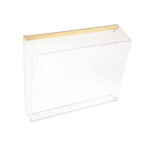 Luxury acrylic accessory acrylic document holder transparent home organiser contemporary acrylic holder sleek paper rack - Product Image 4