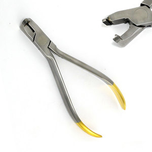 Pince perforatrice ergonomique à 3 mâchoires pour gaine dentaire, argentée, certifiée CE Classe I, perforateur orthodontique dentaire pour - Product Image 4
