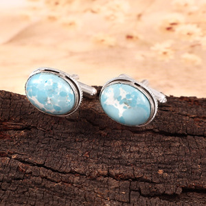 Gemstone Natural Larimar Azul, Gemas para Hombre, Gemas para Traje Formal de Lujo, Accesorios para Traje de Novio, Set de Regalo para Boda, Joyería al por Mayor - Product Image 3