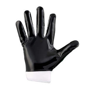 Gants de football américain personnalisés à doigts entiers en cuir souple, respirants, flexibles, coupe-vent, avec tailles et logo d'équipe personnalisables - Product Image 4