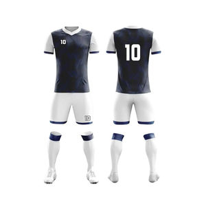 Nuevo Uniforme de Fútbol Más Vendido, de Alta Calidad, Unisex para Adultos, 100% Poliéster, Transpirable, de Secado Rápido, Cuello Redondo, Media Manga - Product Image 1