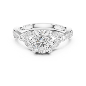 แหวนแต่งงานแฟชั่นดีไซน์เนอร์จาก Aries Jewel ทองคำขาว 14K VS1 สี E เพชรทรงกลม 1.50 กะรัต เพชรเพาะเลี้ยงในห้องปฏิบัติการ IGI แหวนหมั้น - Product Image 6