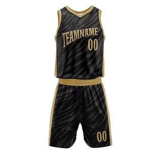 Breathable Plus Size Basketball Uniform Sets 100% Polyester Customized Color Logo Sublimated Printing Quick Dry Sleeveless - Product Image 2