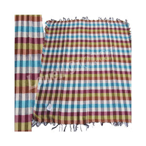 High Quality Custom Men's Double-Faced Check Design Neck <b>Scarf</b> New Model <b>Square</b> Viscose and Cotton <b>Scarf</b> for Autumn Winter - Product Image 4