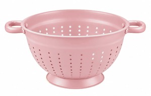 Passoire en acier perforée avec revêtement poudré violet, double poignée, pour un vidage facile, préparation culinaire - Product Image 4