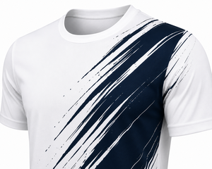 เสื้อยืดคอกลมแขนสั้นผ้าฝ้ายพรีเมียมทรงปกติ พิมพ์ลายแบบซับลิเมชั่น แห้งเร็ว สำหรับผู้ชายและผู้หญิง รับผลิตแบบ OEM ODM แบรนด์ส่วนตัว ขายส่ง - Product Image 2