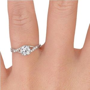 Bague de fiançailles en or 10K avec pavé délicat et affûté, vente en gros OEM, fabricant international de bijoux - Product Image 3