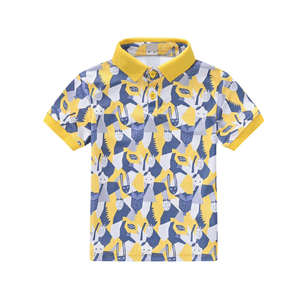 เสื้อโปโลเด็กผู้ชายลำลอง ดีไซน์พิเศษ ผ้าฝ้ายพรีเมียมเนื้อนุ่ม พิมพ์ลาย สวมใส่สบาย - Product Image 3