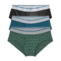 Caleçons boxers tricotés mi-taille pour hommes, 93% Coton, avec poche de maintien douce, taille élastique, respirants, séchage rapide, imprimés, écologiques, anti-roulement