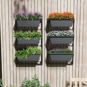Fioriera Verticale Regolabile da Appendere a Parete con Ganci Staccabili, Cesti e Accessori - Product Image 5