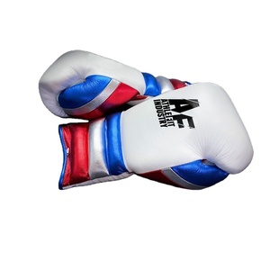 Nuevo conjunto de boxeo profesional hecho a medida de cuero genuino Pro Punching Winning Sparring guantes de entrenamiento - Product Image 2