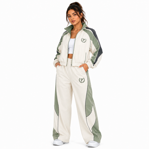 Conjunto de Chaqueta y Pantalones Deportivos Lisos Personalizables, Uniformes Deportivos Casuales de Marca Privada, Diseño 2026 - Product Image 3
