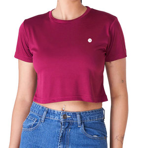 Top corto sencillo para mujer, camiseta informal cómoda y a la moda, camisa ligera para el día a día, esencial para el guardarropa moderno - Product Image 1