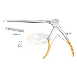 JACKBILLY High Quality Stainless Steel Manual Rongeur Punch Love Kerrison Regular Foot Plate 40 Degree <b>Bite</b> 3mm <b>Bite</b> Size - Product Image 2