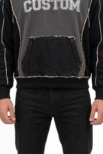 เสื้อฮู้ดผู้ชายสั่งทำพิเศษ ทรงปกติ ผ้าฝ้ายฟลีซ 100% สวมใส่สบาย มีเชือกผูกและกระเป๋า ดีไซน์สำหรับฤดูหนาว บริการ OEM ระบายอากาศได้ดี - Product Image 4